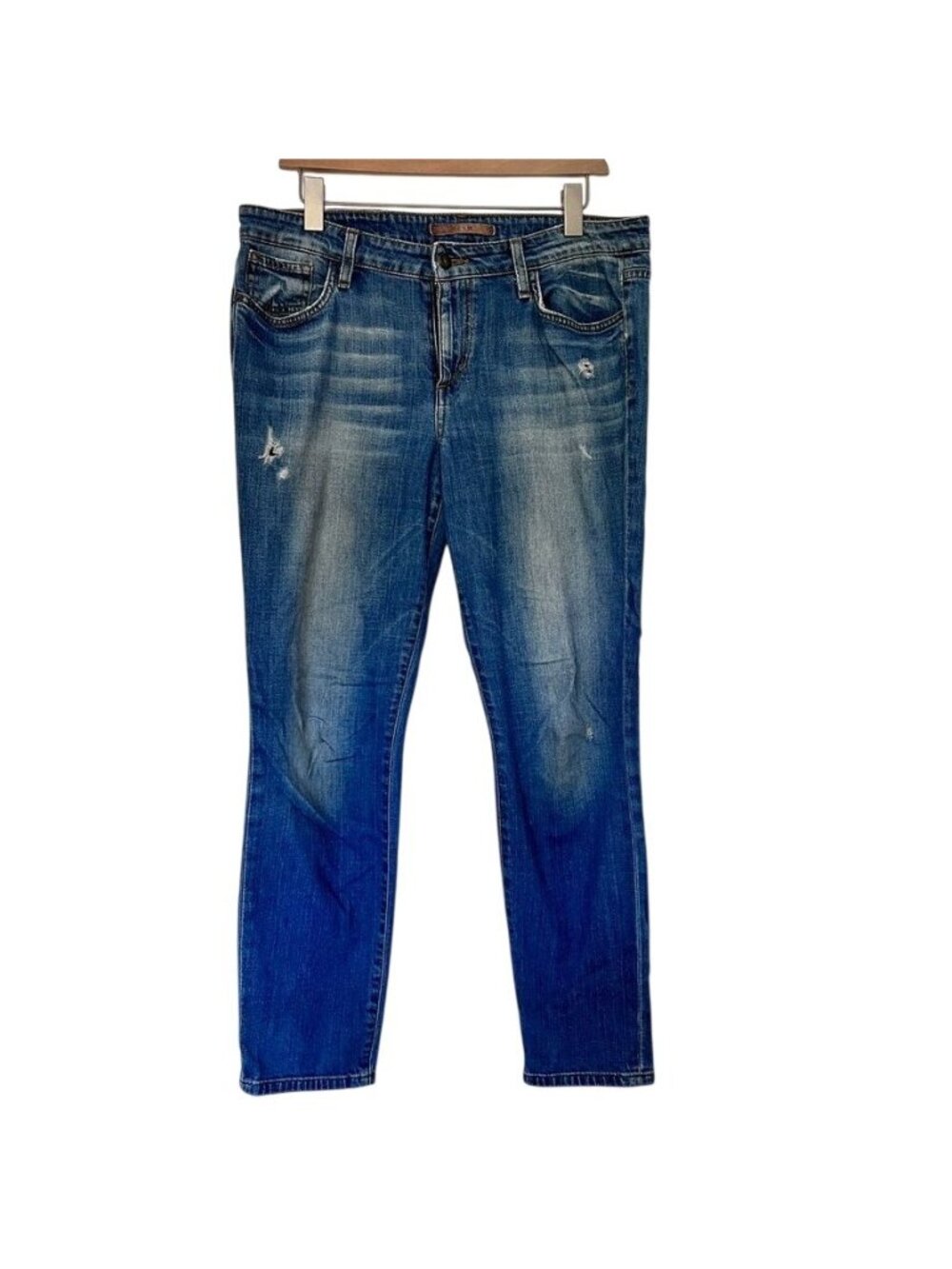 Joes Jeans Womens Sz 31The High Water Relaxed Mid Rise Soft Distressed Stretch - Picture 2 of 16